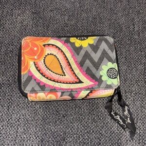 Y2K Vera Bradley Colorful Paisley Quilted Fabric Zip Around Wallet - Multicolor